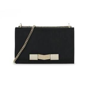 NEW BRUNO MAGLI women's chiseled smooth leather shoulder bag in black